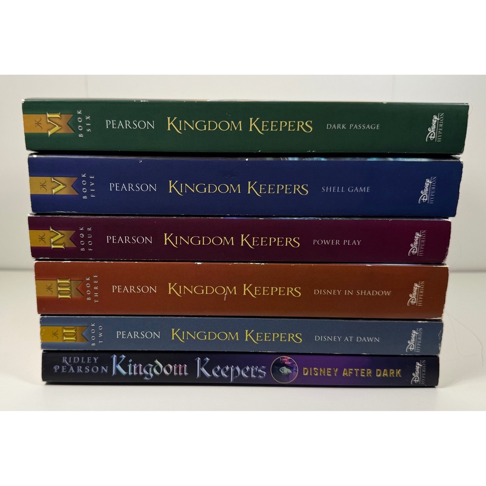 Ridley Pearson Kingdom Keepers Book Series Lot 1-6 Disney Soft Cover YA Fiction